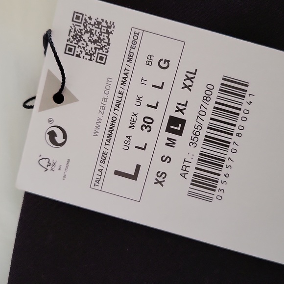 NWT zara strapless top - Picture 9 of 11